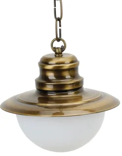 Lido Hängelampe PELLA Messing Glas Maritim außen* Außenleuchten Antik|Rustikale Außenleuchten