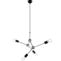 Best Lamkur Hängelampe Pendelleuchte Edelstahl Metall Esszimmer