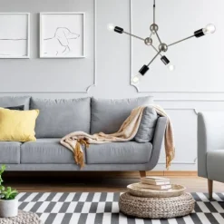 Best Lamkur Hängelampe Pendelleuchte Edelstahl Metall Esszimmer