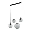 TK Lighting Hängelampe Rauchglas Metall L: 87 cm H: 140 cm 4x E27* Hängelampen|Esszimmer Lampen