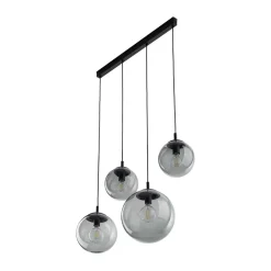 TK Lighting Hängelampe Rauchglas Metall L: 87 cm H: 140 cm 4x E27* Hängelampen|Esszimmer Lampen