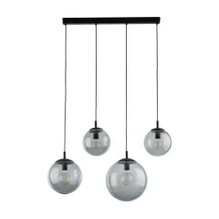TK Lighting Hängelampe Rauchglas Metall L: 87 cm H: 140 cm 4x E27* Hängelampen|Esszimmer Lampen