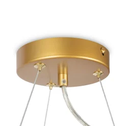 Clearance Maytoni Hängelampe Rauchglas Metall G9 67 cm breit Kugel Schirm