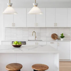 Elstead Hängelampe Retro Ø 35,8 cm Metall Glas E27 verstellbar in Gold* Hängelampen|Esszimmer Lampen