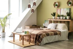 Belis Hängelampe Rostbraun Metall Holz 3-flmg E27 Ø36 cm rund* Hängelampen|Bürolampen