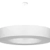 Sollux Hängelampe rund Ø 90 cm blendarm Weiß Stoff Schirm* Hängelampen|Esszimmer Lampen