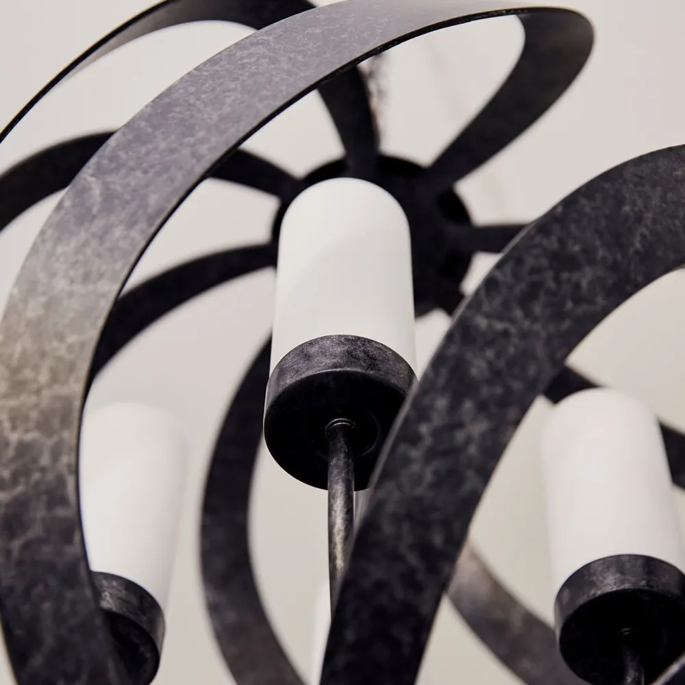 Elstead Hängelampe rund Ø50 cm 4x E14 Outdoor Terrasse* Kugellampen|Rustikale Lampen