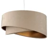 Easylight Hängelampe rund Beige Gold Ø50cm Esstisch Stoff* Hängelampen|Esszimmer Lampen