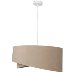 Easylight Hängelampe rund Beige Gold Ø50cm Esstisch Stoff* Hängelampen|Esszimmer Lampen