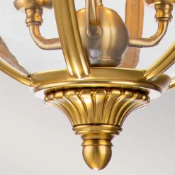 Elstead Hängelampe rund D: 37,1 cm Kugelschirm in Messing* Hängelampen|Bürolampen