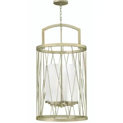 Elstead Hängelampe RYAN Blattsilber Ø53cm kürzbar Leuchte* Hängelampen|Moderne Lampen