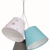 BPS Koncept Hängelampe SAMY Weiß Türkis Grau Kinder Mädchen*Kinder Kinderzimmerlampen|Kinderlampen