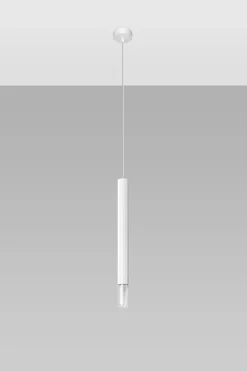 Sollux Hängelampe schmal Ø 4 cm Metall Glas G9 Zylinder Modern* Moderne Lampen|Wohnzimmerlampen