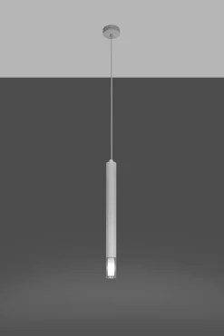 Sollux Hängelampe schmal Ø 4 cm Metall Glas G9 Zylinder Modern* Moderne Lampen|Wohnzimmerlampen