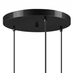 Lamkur Hängelampe Schwarz Braungold Ø 50 cm Metall cm verstellbar* Hängelampen|Esszimmer Lampen