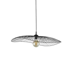 Hot Searchlight Hängelampe Schwarz E27 Ø 53 cm Metall Retro Design CARINA