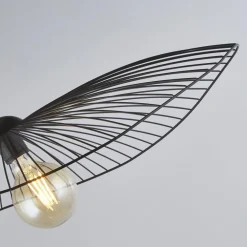 Hot Searchlight Hängelampe Schwarz E27 Ø 53 cm Metall Retro Design CARINA