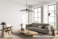 Hot Searchlight Hängelampe Schwarz E27 Ø 53 cm Metall Retro Design CARINA