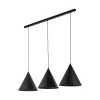 TK Lighting Hängelampe Schwarz 3-flammig Metall E27 höhenverstellbar