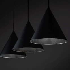 TK Lighting Hängelampe Schwarz 3-flammig Metall E27 höhenverstellbar