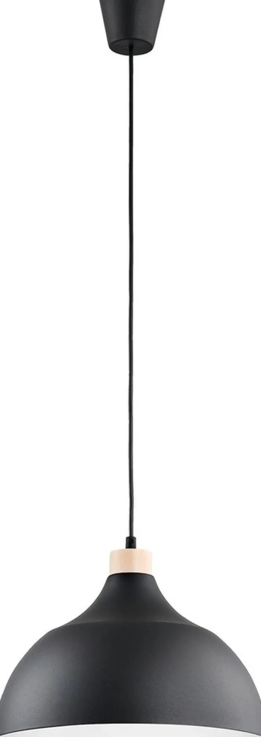 TK Lighting Hängelampe Schwarz Holz-Deko ∅33cm Esszimmer rund* Retro Lampen|Wohnzimmerlampen