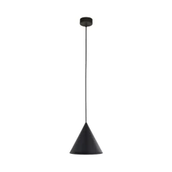 Sale TK Lighting Hängelampe Schwarz rund Ø 19 cm E27 Retro Metall CODY