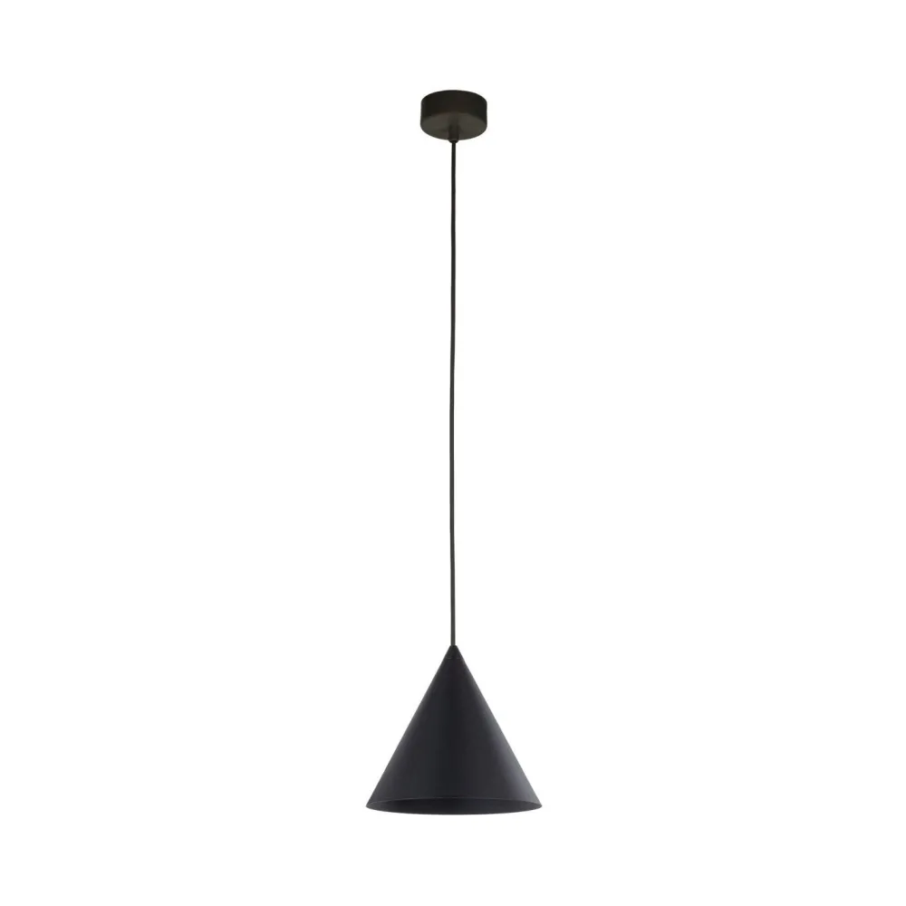 Sale TK Lighting Hängelampe Schwarz rund Ø 19 cm E27 Retro Metall CODY