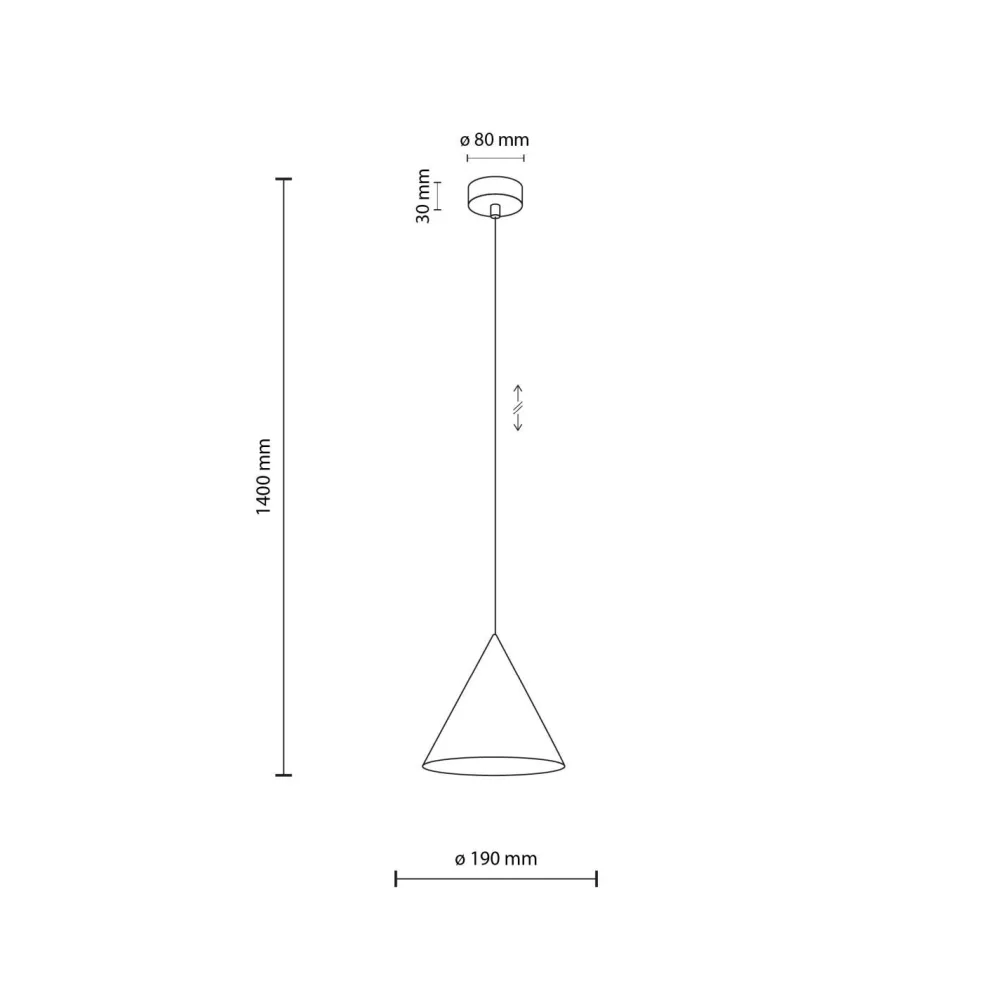 Sale TK Lighting Hängelampe Schwarz rund Ø 19 cm E27 Retro Metall CODY
