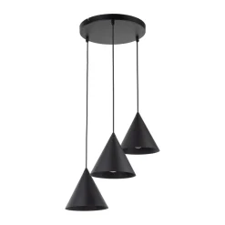 TK Lighting Hängelampe Schwarz verstellbar 3-flammig E27 Ø 42 cm CODY* Hängelampen|Bürolampen