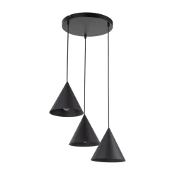 TK Lighting Hängelampe Schwarz verstellbar 3-flammig E27 Ø 42 cm CODY* Hängelampen|Bürolampen