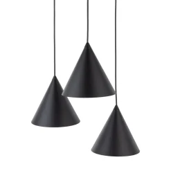 TK Lighting Hängelampe Schwarz verstellbar 3-flammig E27 Ø 42 cm CODY* Hängelampen|Bürolampen