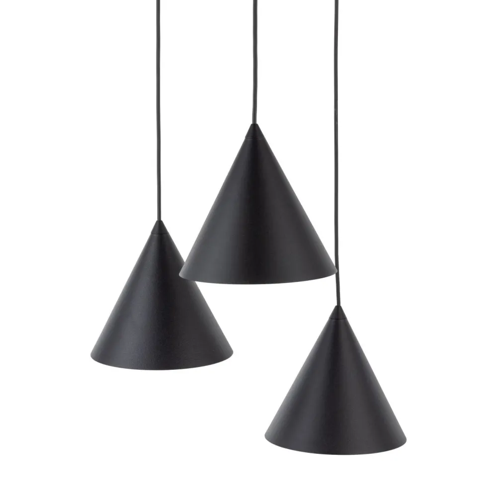 TK Lighting Hängelampe Schwarz verstellbar 3-flammig E27 Ø 42 cm CODY* Hängelampen|Bürolampen