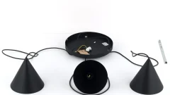 TK Lighting Hängelampe Schwarz verstellbar 3-flammig E27 Ø 42 cm CODY* Hängelampen|Bürolampen