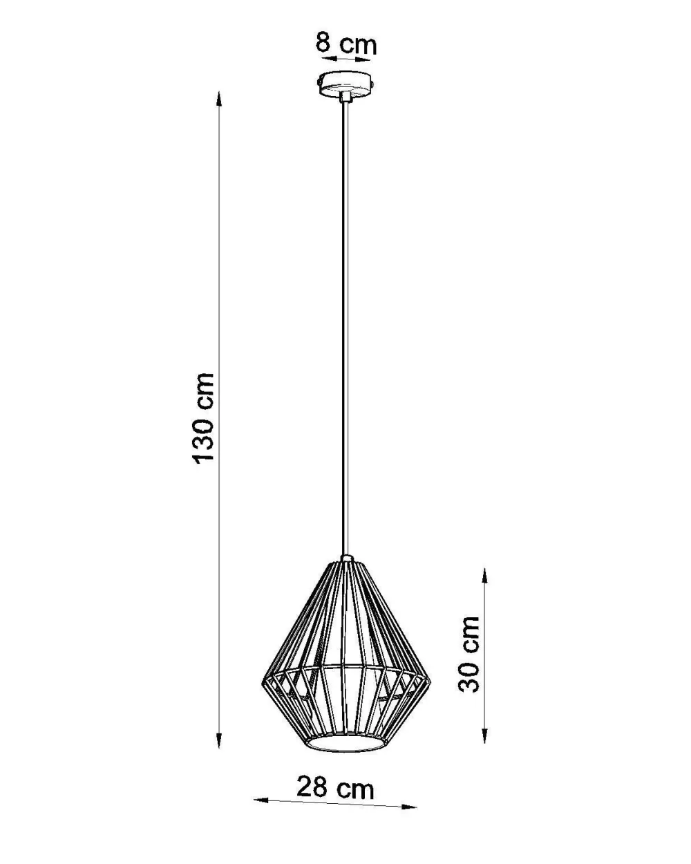 Sollux Hängelampe Schwarz Weiß geometrisch Ø 28 cm Modern E27* Hängelampen|Esszimmer Lampen