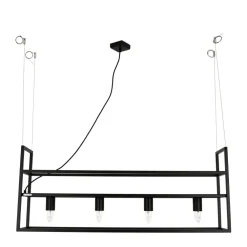 Clearance Luminex Hängelampe Schweberegal B: 102 cm 4x E27 Metall
