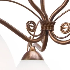 Lamkur Hängelampe Shabby Braun Esstisch Jugendstil 3-flmg* Hängelampen|Jugendstil Lampen