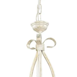 Lamkur Hängelampe Shabby Weiß Rustikal Esstisch Leuchte