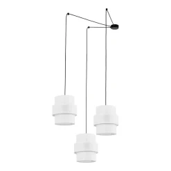 Best TK Lighting Hängelampe Stoff E27 B: max. 4 m verstellbar 3-flammig