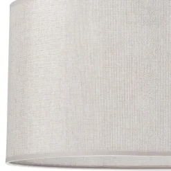 Lamkur Hängelampe Stoff in Silber Ø 35 cm verstellbar Modern E27* Schlafzimmer Lampen|Küchenlampen