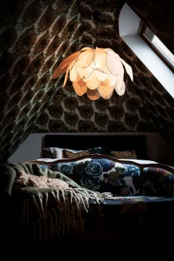 Clearance By Rydéns Hängelampe Stoff Metall E27 80 cm breit biegsam Natur