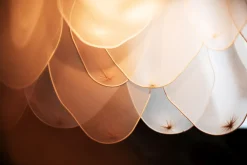 Clearance By Rydéns Hängelampe Stoff Metall E27 80 cm breit biegsam Natur