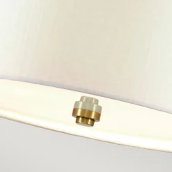 New Elstead Hängelampe Stoff rund Ø86cm in Creme Messing blendarm