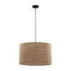 TK Lighting Hängelampe Stoff Schirm Jute Ø 50 cm E27 Boho Style* Wohnzimmerlampen|Moderne Lampen
