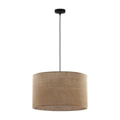 TK Lighting Hängelampe Stoff Schirm Jute Ø 50 cm E27 Boho Style* Wohnzimmerlampen|Moderne Lampen