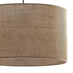 TK Lighting Hängelampe Stoff Schirm Jute Ø 50 cm E27 Boho Style* Wohnzimmerlampen|Moderne Lampen