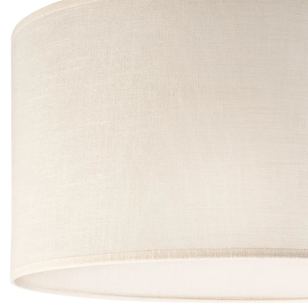 Hot Lamkur Hängelampe Stoff Weiß Creme Ø 35 cm Modern verstellbar E27