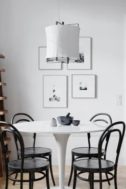 By Rydéns Hängelampe Stoffschirm B: 35cm H: max. 120cm E27 Schwarz Weiß* Hängelampen|Wohnzimmerlampen