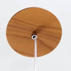 Elstead Hängelampe Teakholzfurnier B: 34,5 cm E27 modernes Design* Hängelampen|Bürolampen