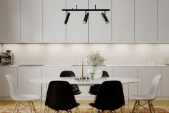 Clearance By Rydéns Hängelampe verstellbar L: 80 cm H: max. 140 cm Schwarz 3x GU10