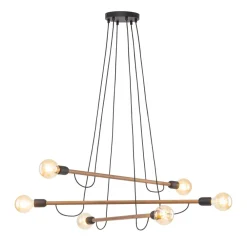 Best TK Lighting Hängelampe verstellbar L: 93 cm H: max. 160 cm für 6x E27